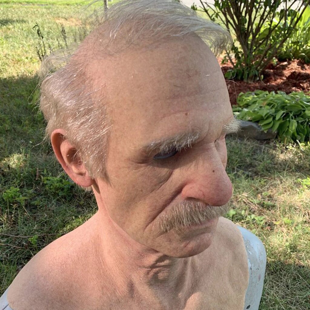 Lifelike Elderly Gentleman Halloween Mask for Adults | ventumra