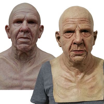 Lifelike Elderly Gentleman Halloween Mask for Adults | ventumra