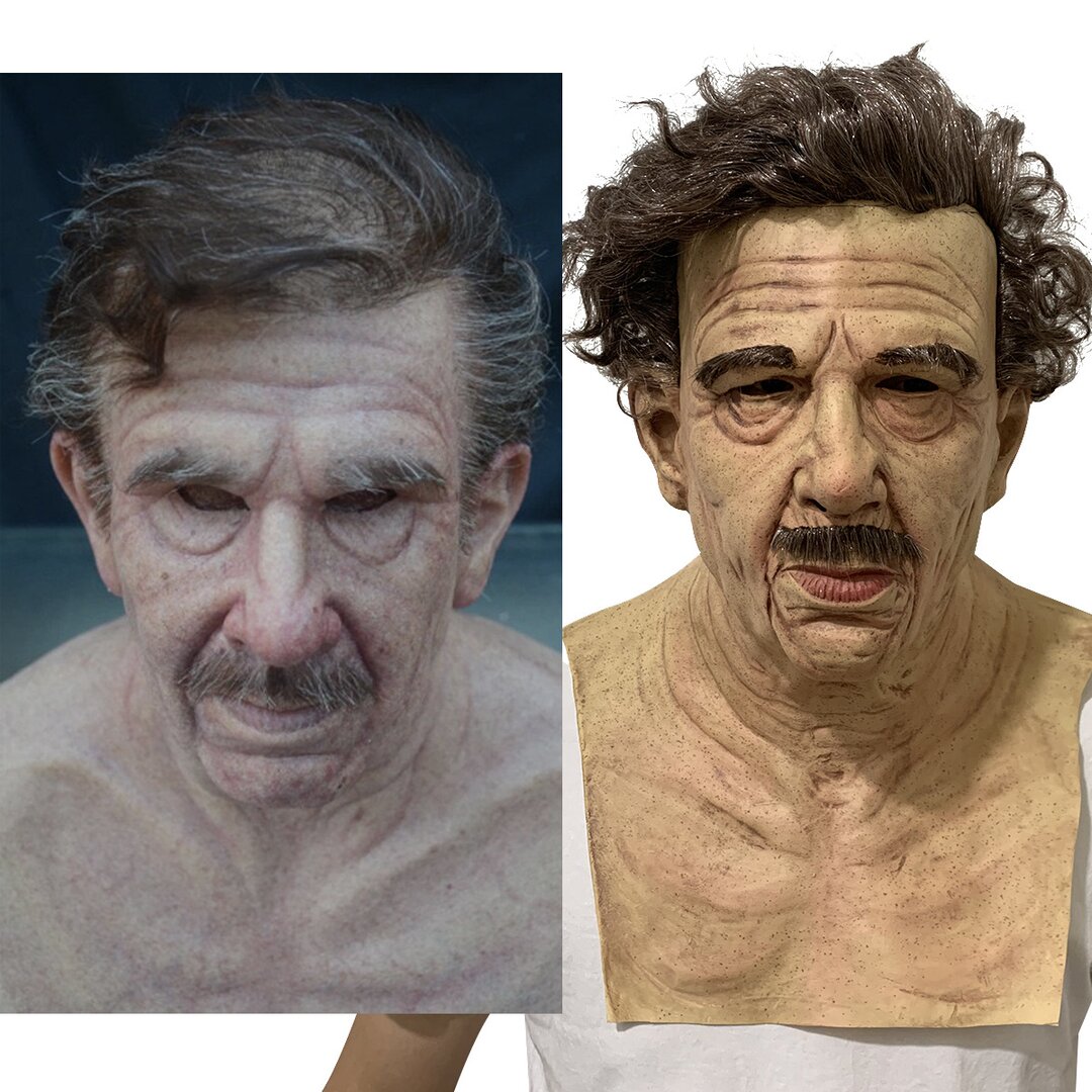 Lifelike Elderly Gentleman Halloween Mask for Adults | ventumra