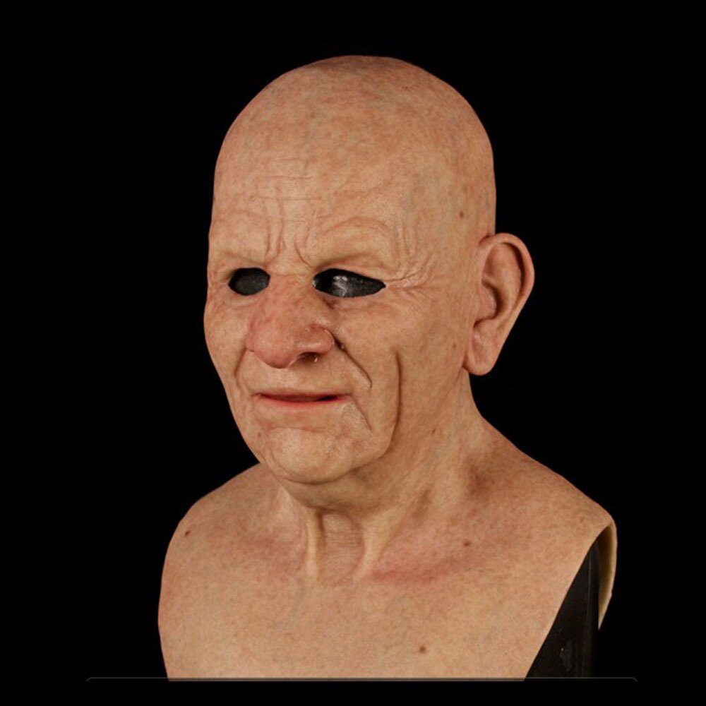 Lifelike Elderly Gentleman Halloween Mask for Adults | ventumra