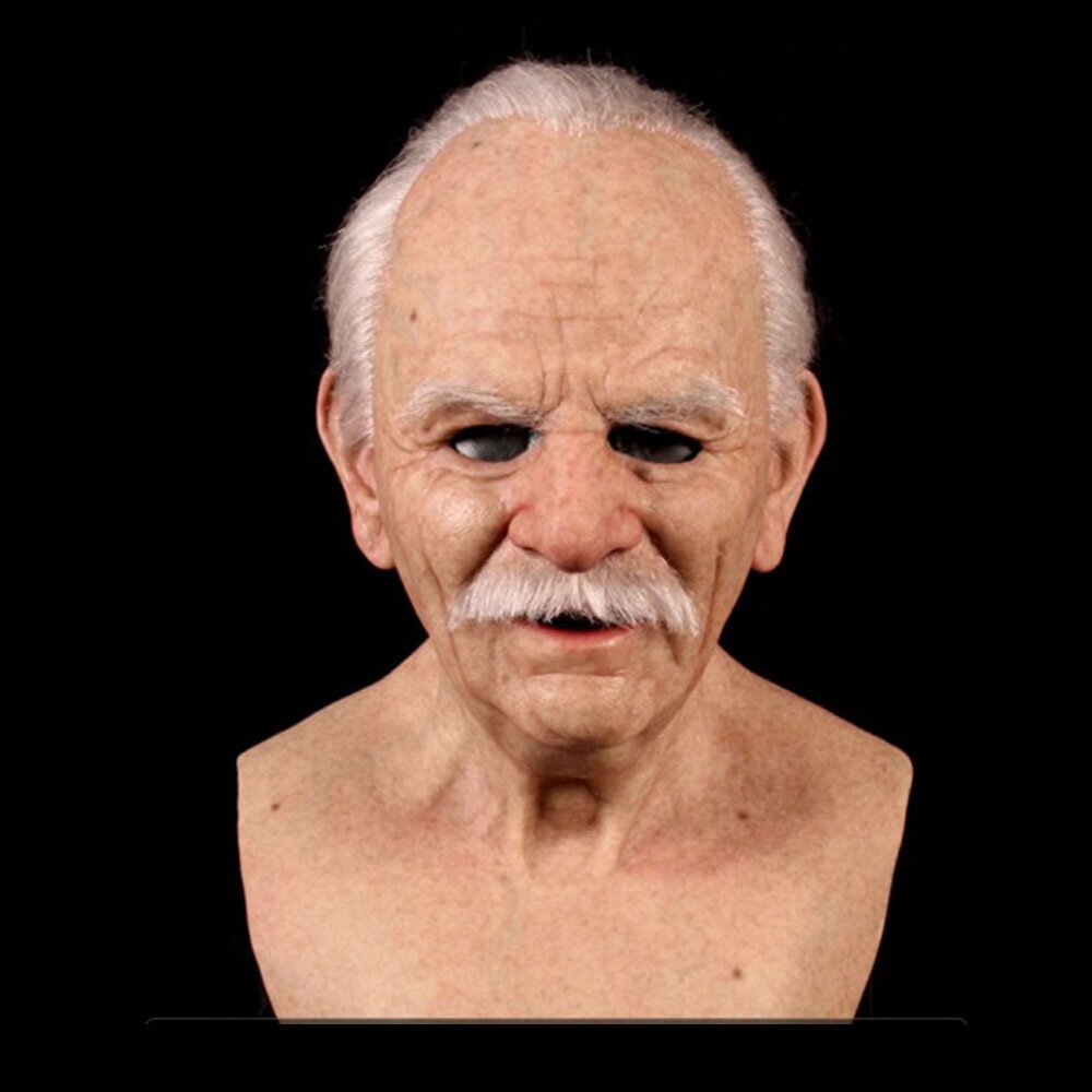 Lifelike Elderly Gentleman Halloween Mask for Adults | ventumra