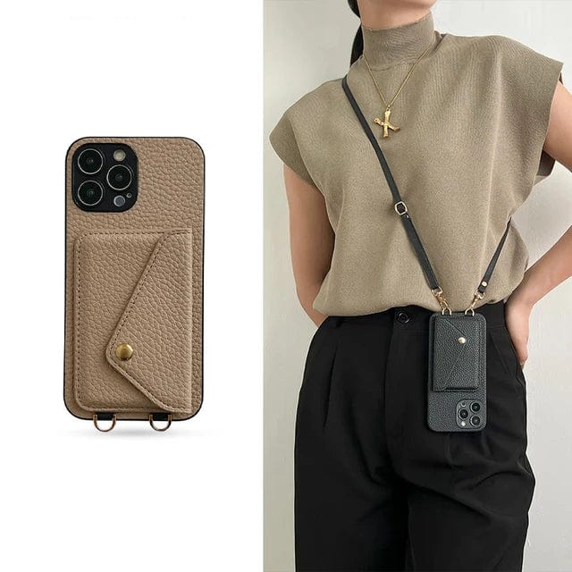 Crossbody Phone Case with Card Slot & Key Clip | ventumra