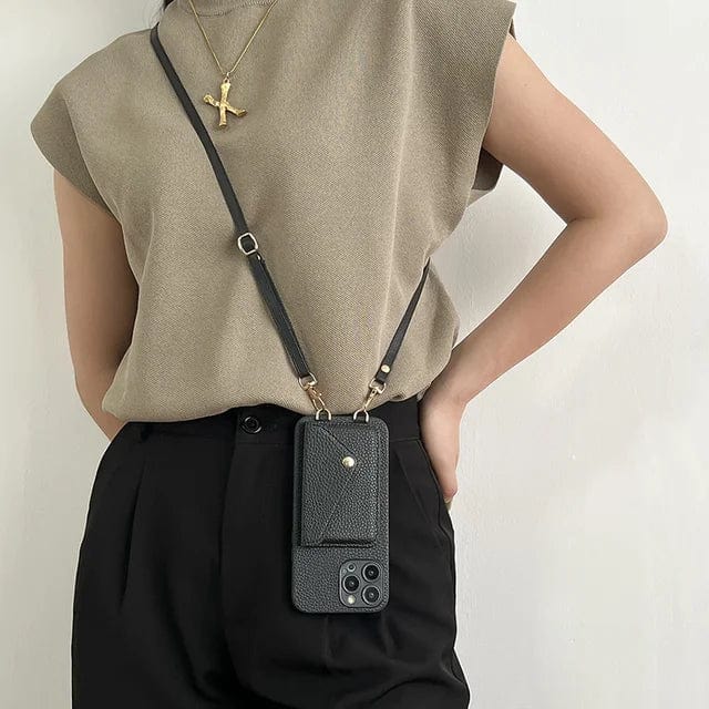 Crossbody Phone Case with Card Slot & Key Clip | ventumra