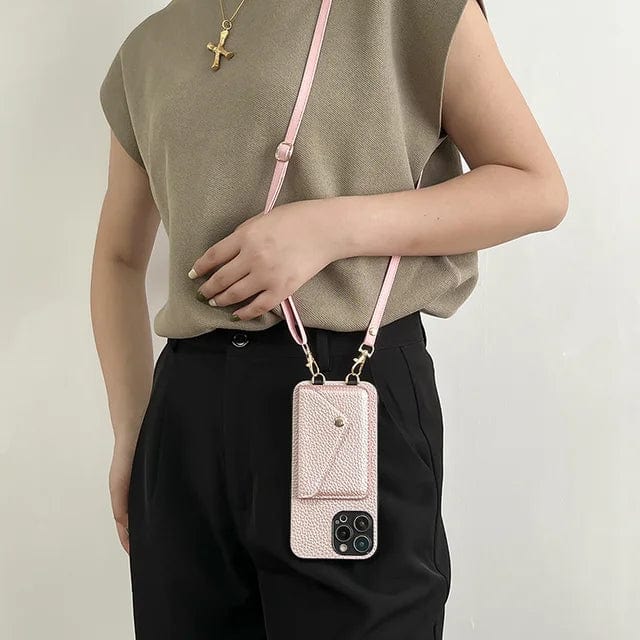 Crossbody Phone Case with Card Slot & Key Clip | ventumra
