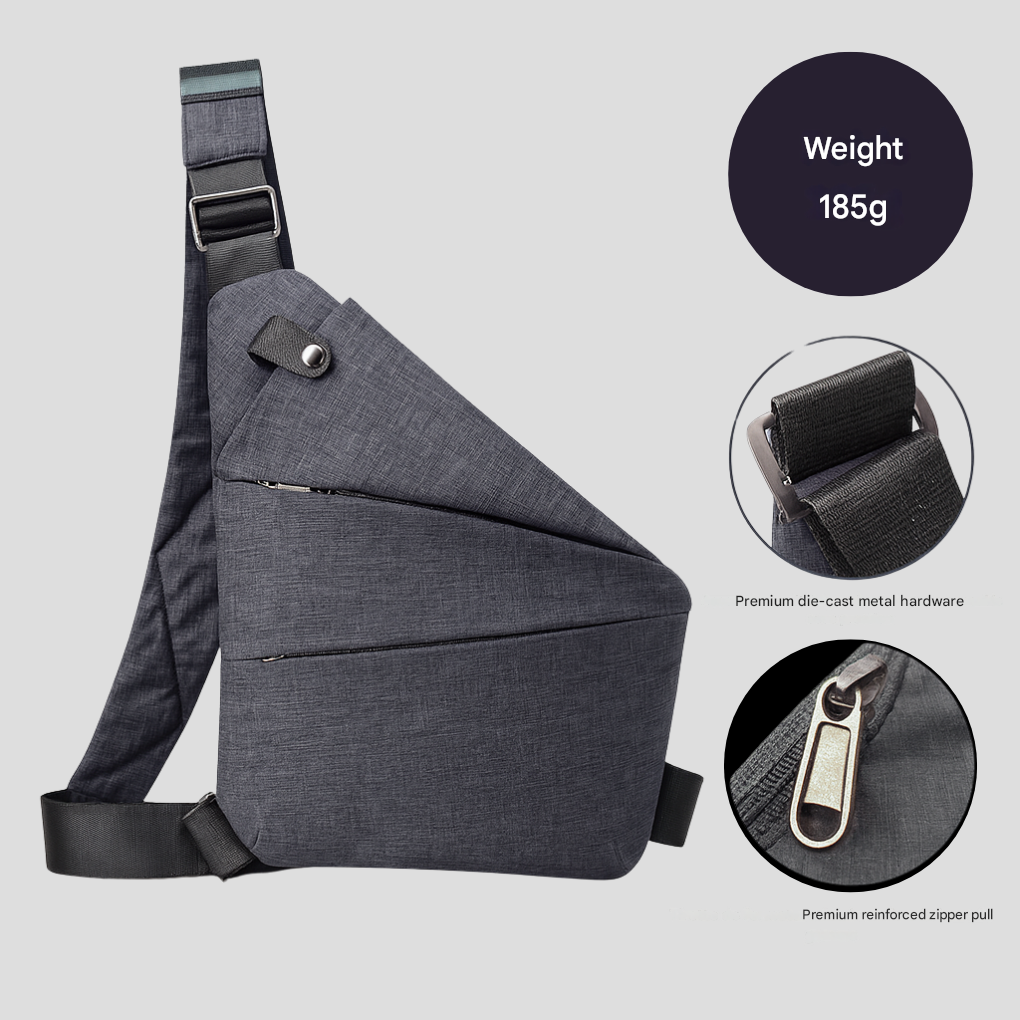 Crossbody Travel Bag, Secure, Hidden Zipper | ventumra