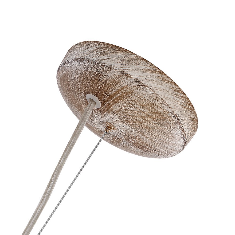 Dandelion Pendant Light with Wood Beads | ventumra