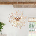 Dandelion Pendant Light with Wood Beads | ventumra