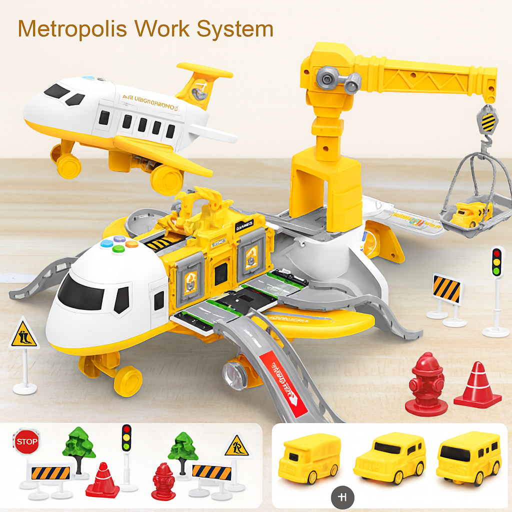 Deformable Airplane Toy with Storage & Sound | ventumra