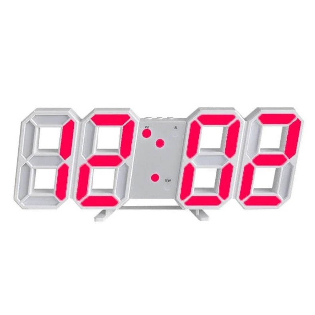 Designer LED 3D Wall Clock with Digital Display and Intuitive Operation | ventumra