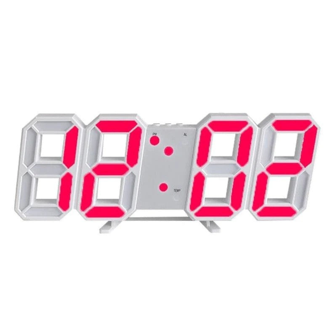 Designer LED 3D Wall Clock with Digital Display and Intuitive Operation | ventumra