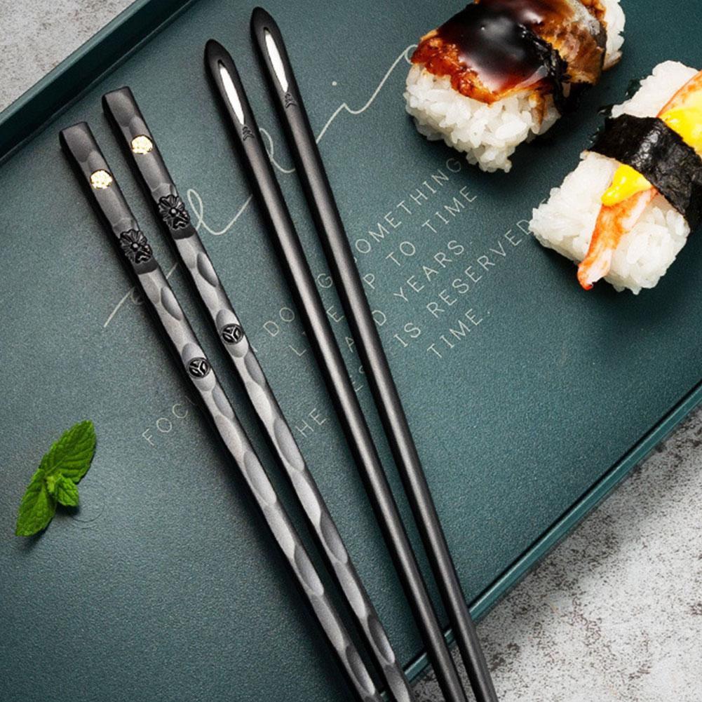 Chopstick Set - Elegant Alloy Utensils (5 Pairs) | ventumra