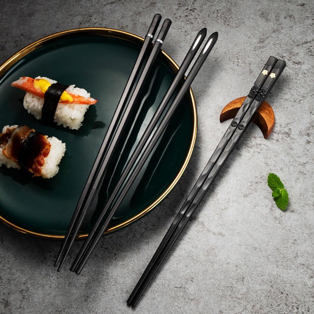Chopstick Set - Elegant Alloy Utensils (5 Pairs) | ventumra