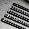 Chopstick Set - Elegant Alloy Utensils (5 Pairs) | ventumra