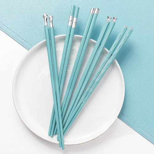 Chopstick Set - Elegant Alloy Utensils (5 Pairs) | ventumra