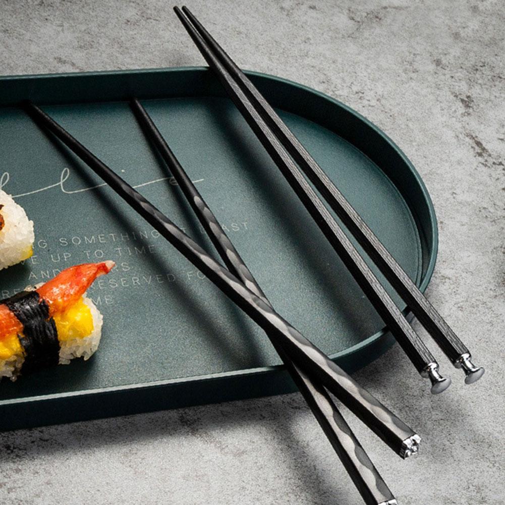 Chopstick Set - Elegant Alloy Utensils (5 Pairs) | ventumra