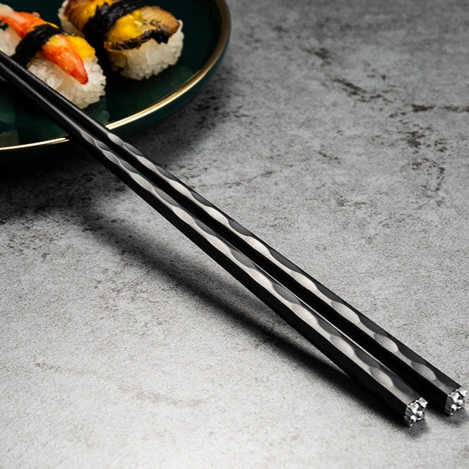 Chopstick Set - Elegant Alloy Utensils (5 Pairs) | ventumra