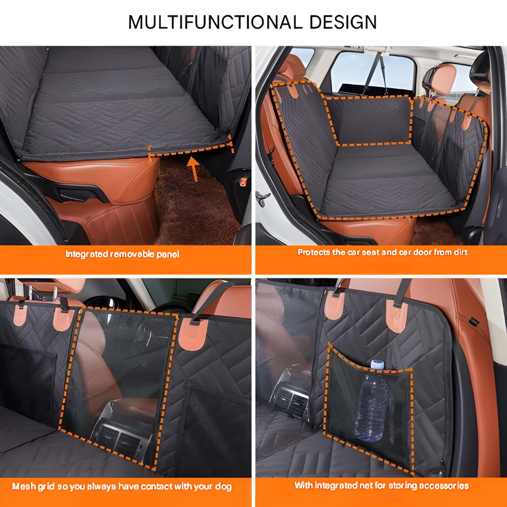 Dog Car Seat Hammock with Quilted Design | ventumra