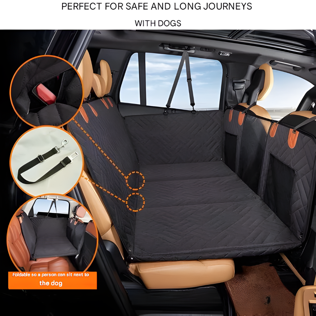 Dog Car Seat Hammock with Quilted Design | ventumra