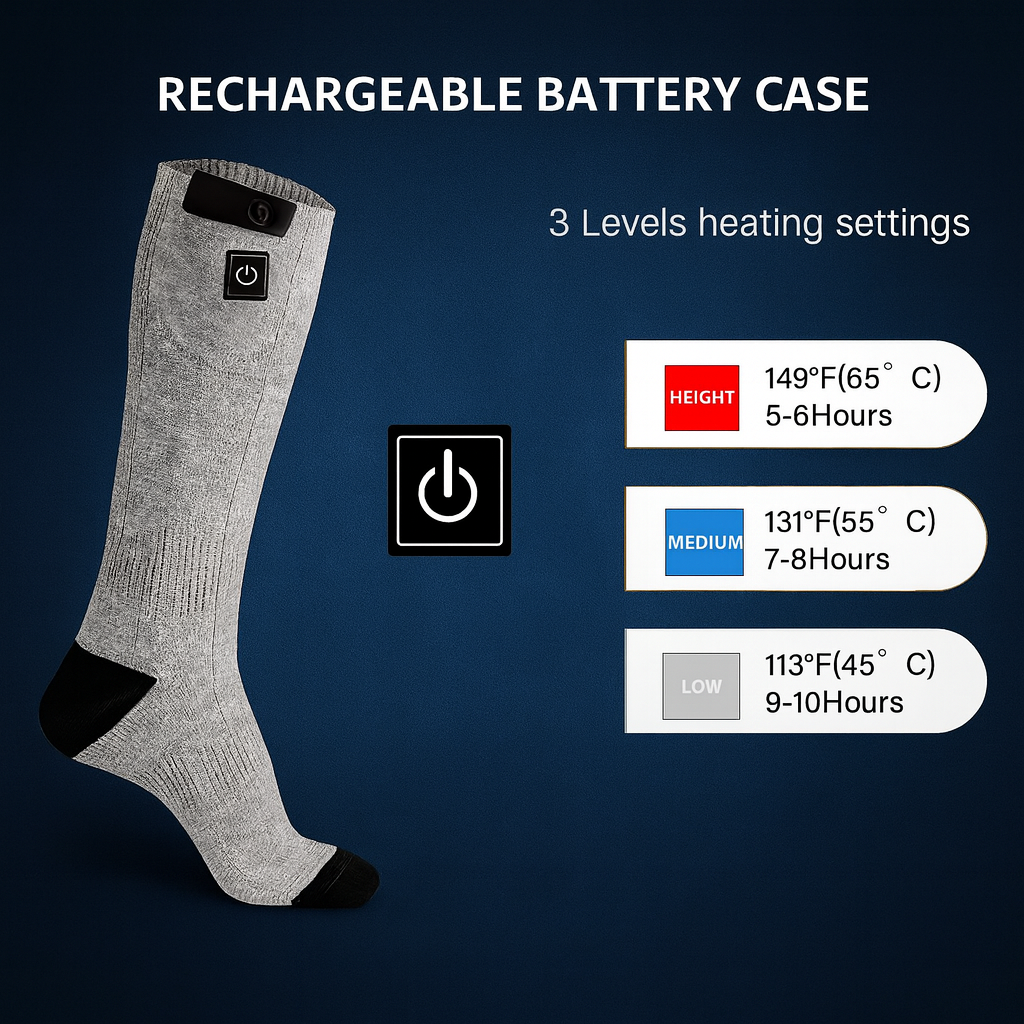 Electric Heating Circulation Cold Weather Winter Socks | ventumra