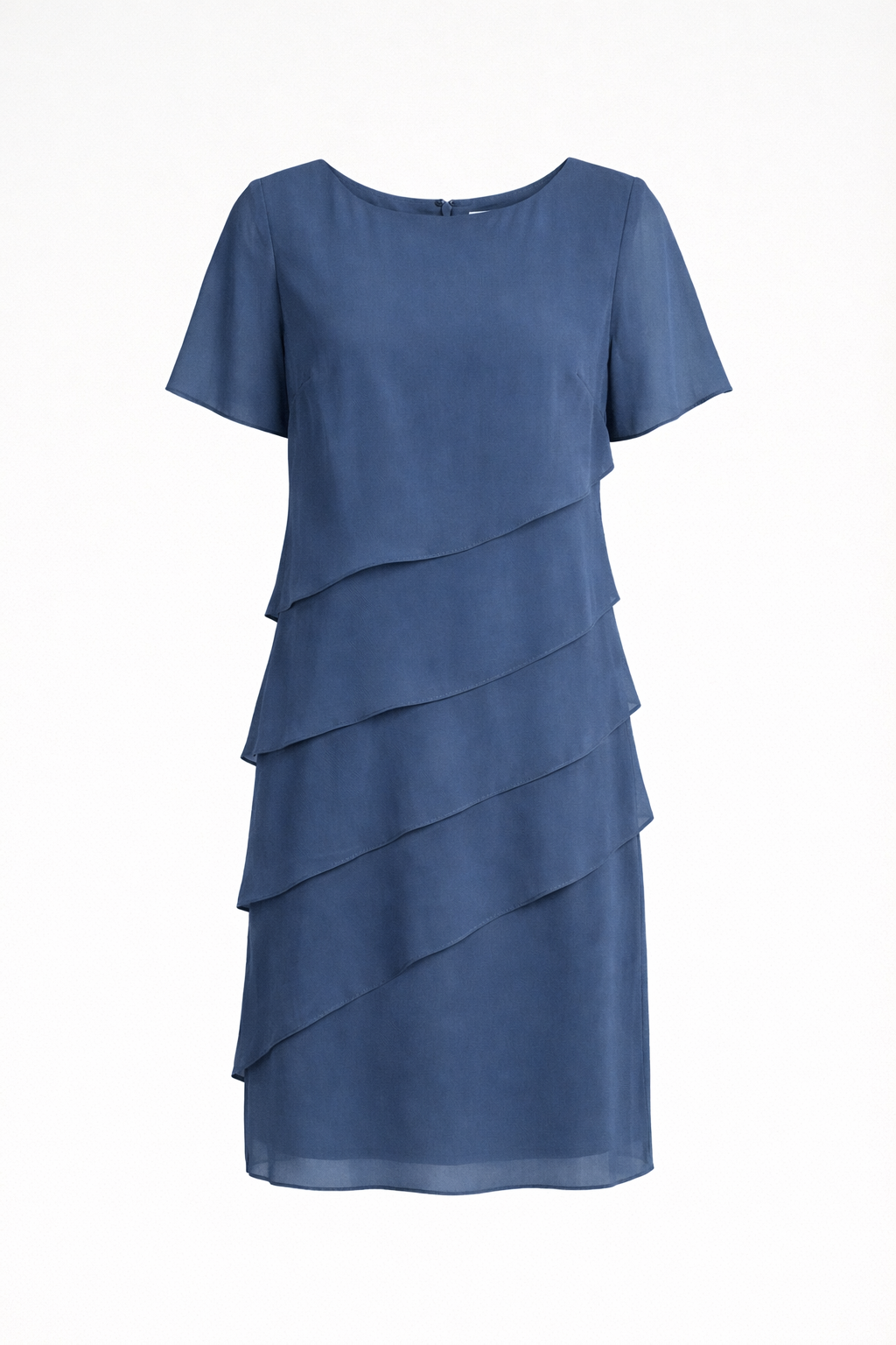 Flowy Chiffon Dress with Layered Detail | ventumra