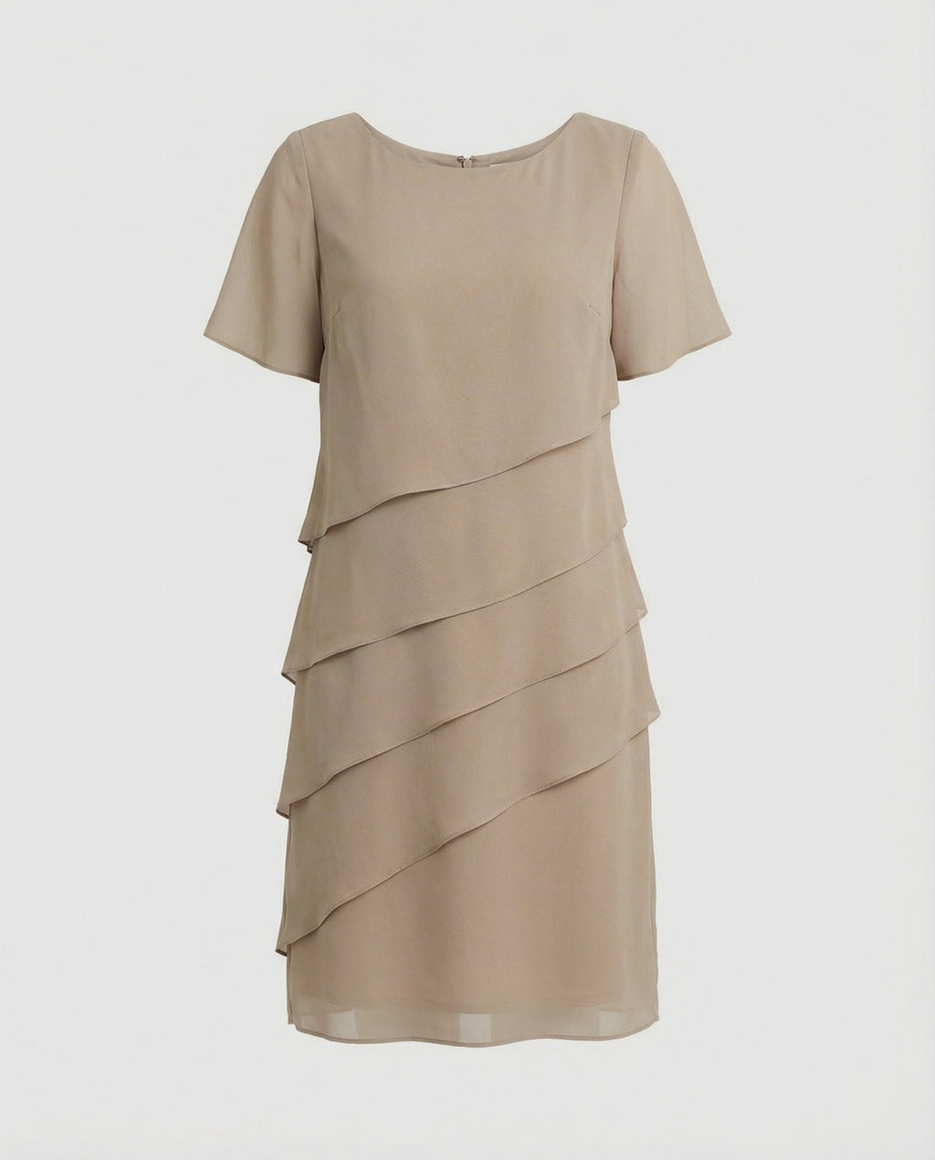 Flowy Chiffon Dress with Layered Detail | ventumra