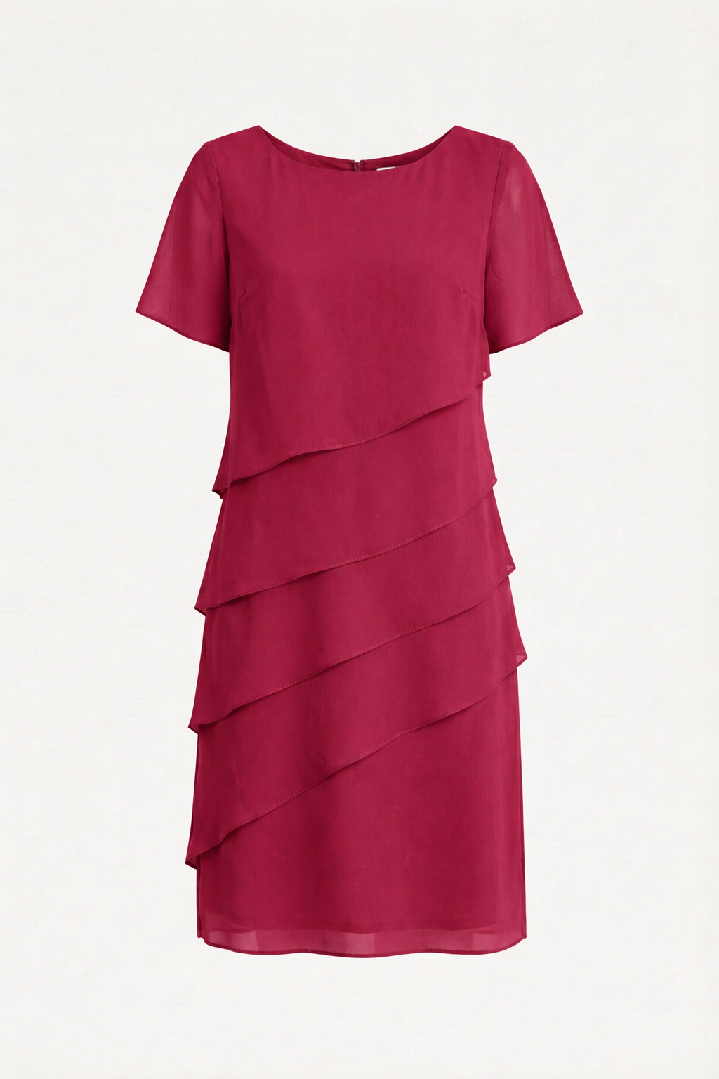 Flowy Chiffon Dress with Layered Detail | ventumra