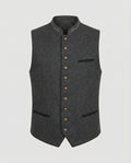 Men's Classic Grey Herringbone Vest | ventumra