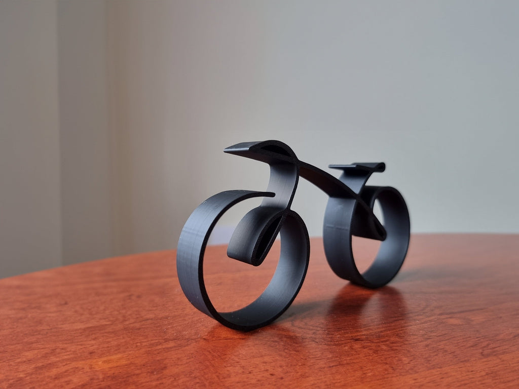 Elegant minimalist bicycle sculpture wireframe style | ventumra