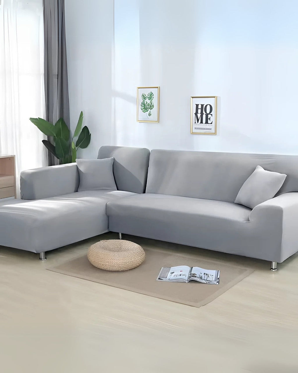 Stretchable L-Shape Sofa Protector Cover | ventumra
