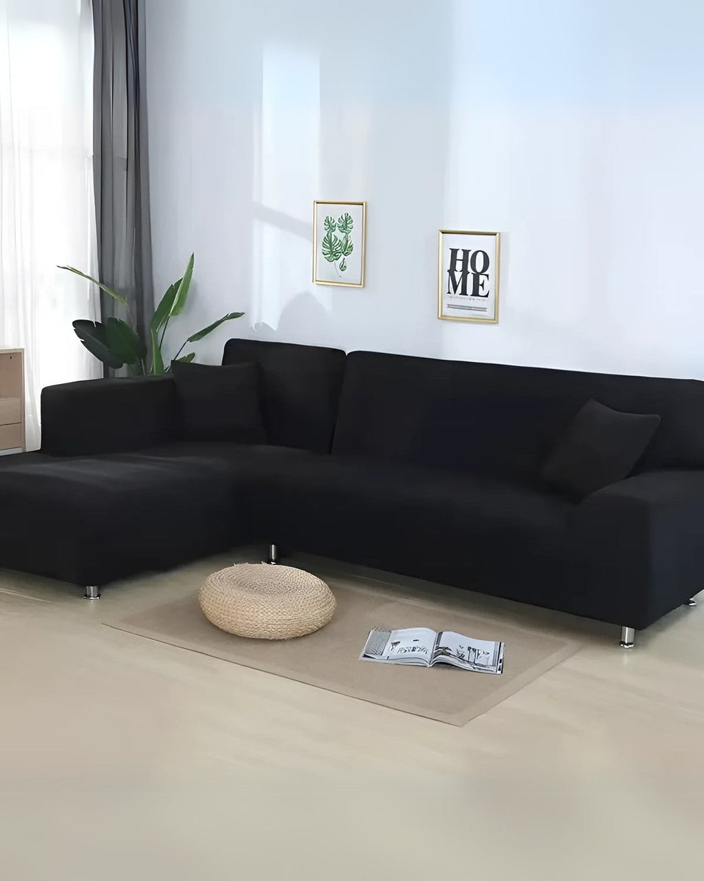 Stretchable L-Shape Sofa Protector Cover | ventumra