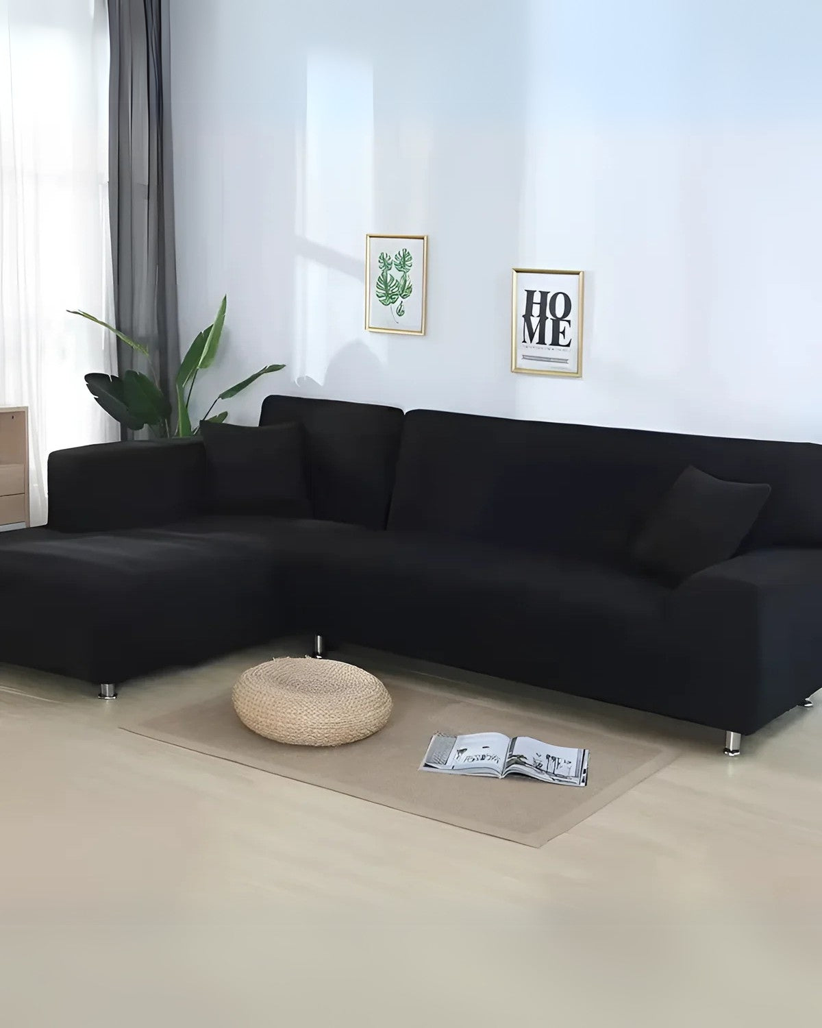 Stretchable L-Shape Sofa Protector Cover | ventumra