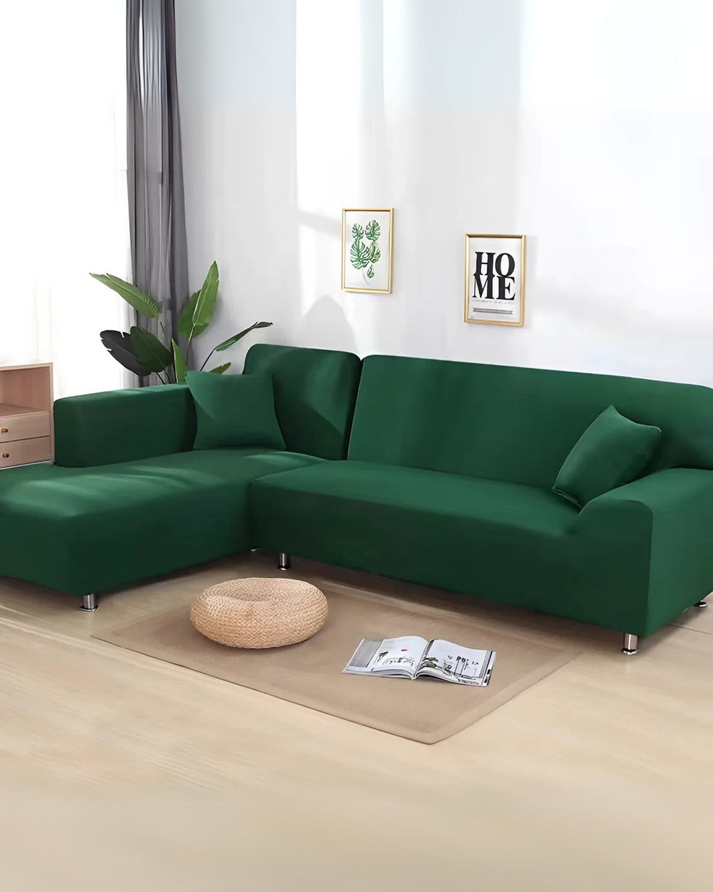 Stretchable L-Shape Sofa Protector Cover | ventumra