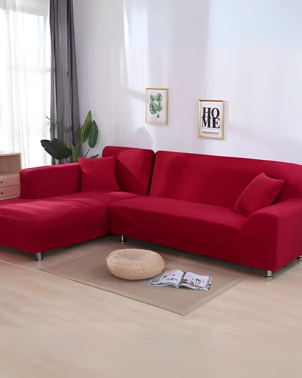 Stretchable L-Shape Sofa Protector Cover | ventumra