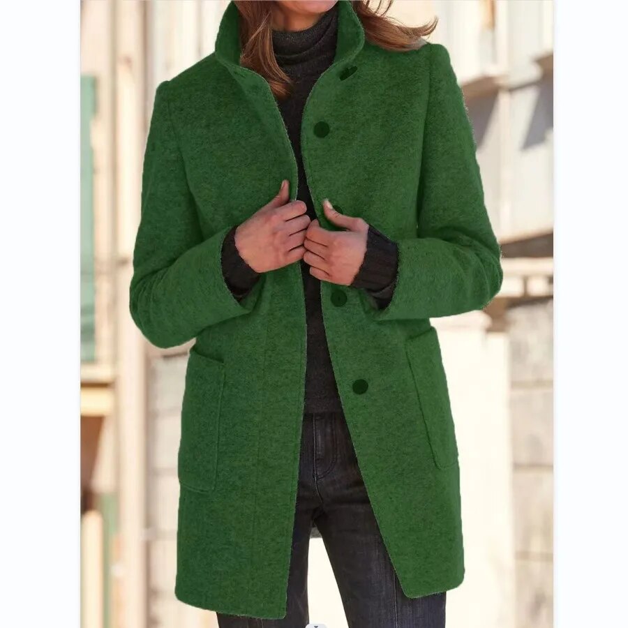 Classic Wool Blend Winter Coat for Women | ventumra