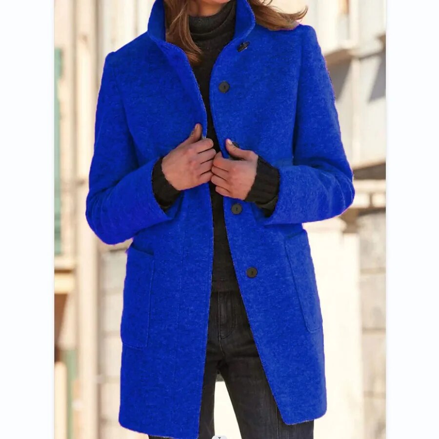 Classic Wool Blend Winter Coat for Women | ventumra