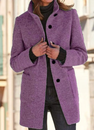 Classic Wool Blend Winter Coat for Women | ventumra
