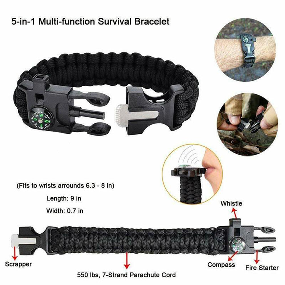 Emergency Survival Kit Equipment Hiking, Camping, SOS Tools | ventumra