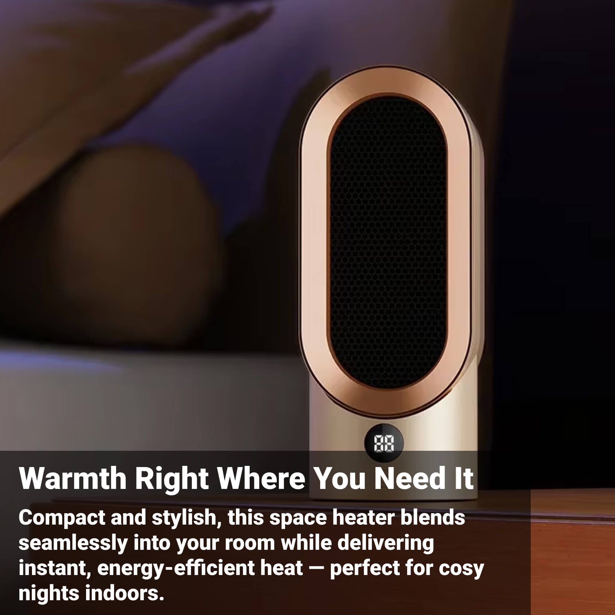 Compact Heater for Personal Spaces | ventumra