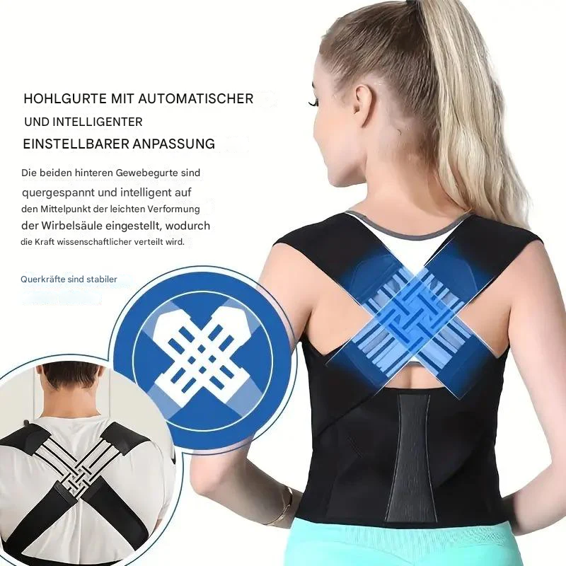 Ergonomic Posture Support Device for Back & Shoulder, Adjustable & Comfortable | ventumra