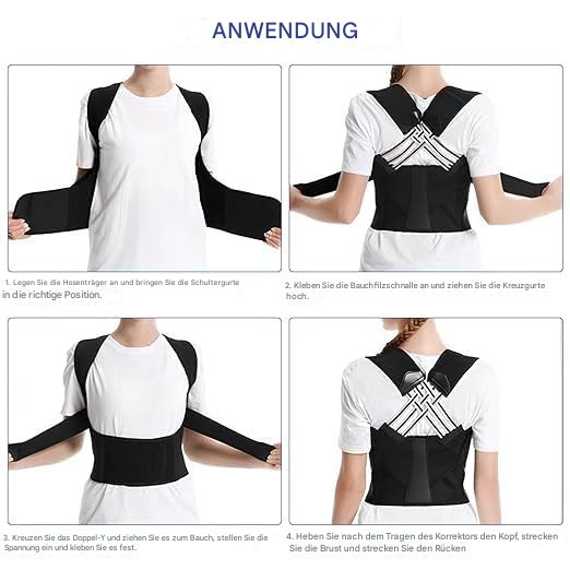 Ergonomic Posture Support Device for Back & Shoulder, Adjustable & Comfortable | ventumra