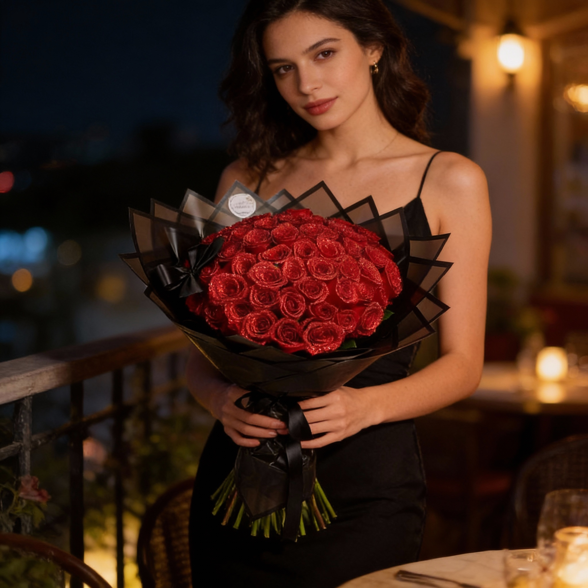 Sparkling Rose Decor Crystal Art Flower Special Occasion Gift Set | ventumra