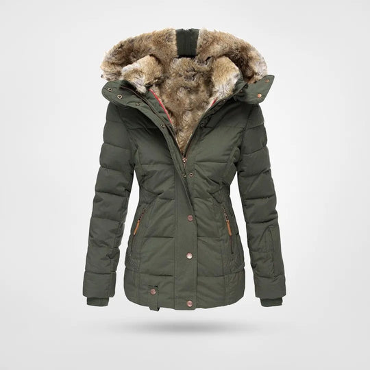 Women's Insulated Puffer Jacket with Hood | ventumra