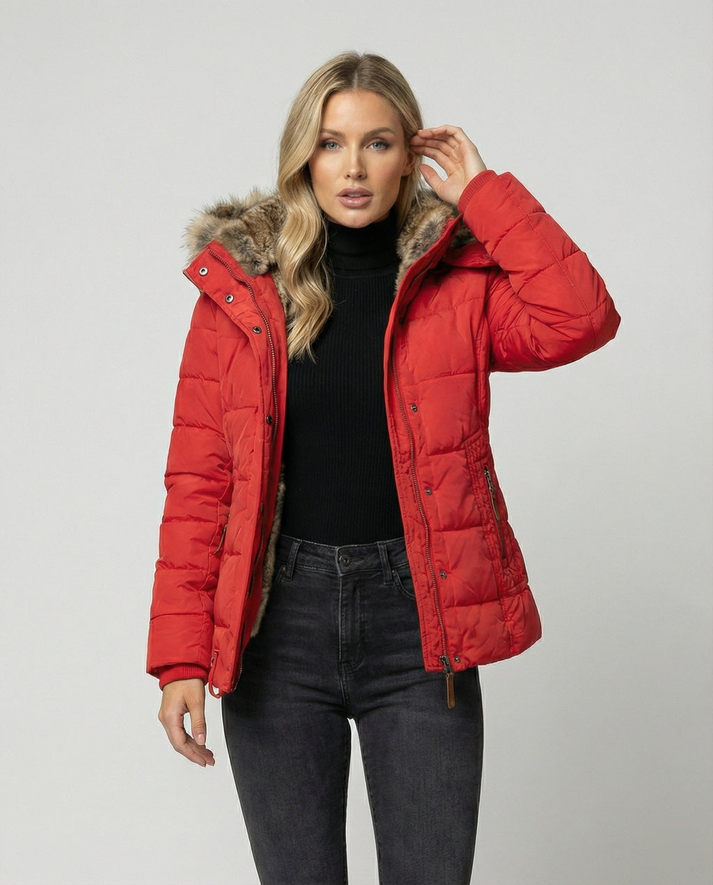 Women's Insulated Puffer Jacket with Hood | ventumra