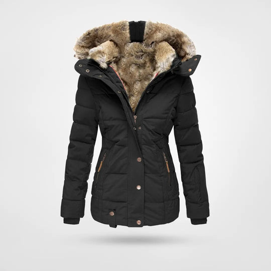 Women's Insulated Puffer Jacket with Hood | ventumra
