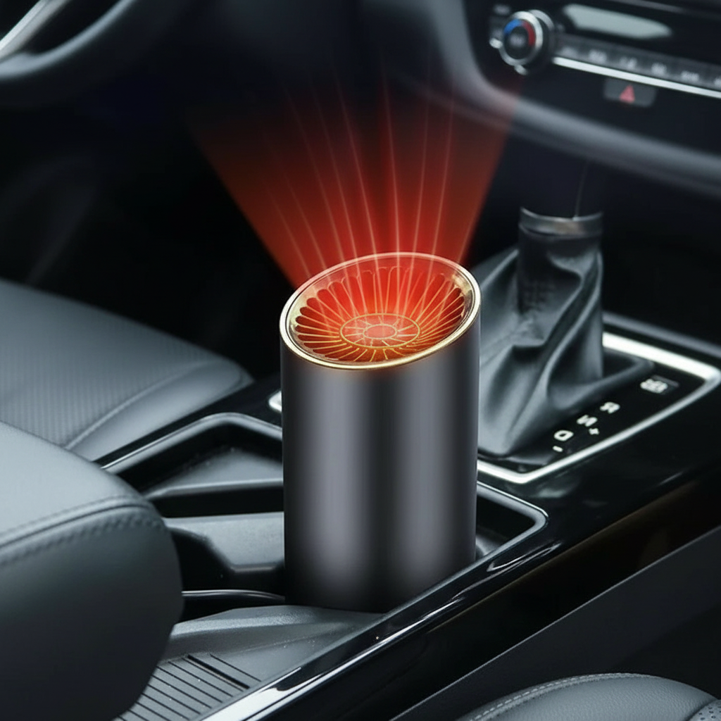 Fast Heating Cup-Shaped Car Warm Air Blower - Adjustable Fast Heating & Cooling, 360 Degree Rotatable Plug, Suitable for Car, SUV, RV, and Truck | ventumra