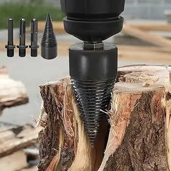 Cordless Drill Wood Splitter Set - Effortless Logging | ventumra