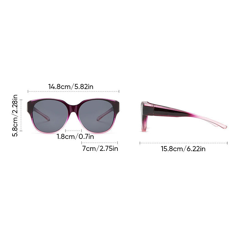 Oversized Cat-Eye Sunglasses for Prescription Glasses | ventumra