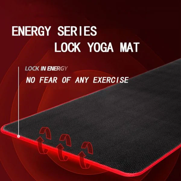 Fitness Mat Men’s High Density Exercise Yoga Non-Slip Mat For Gym Home | ventumra