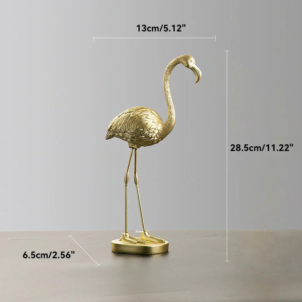Flamingo Figurine made of Resin Modern Decoration | ventumra