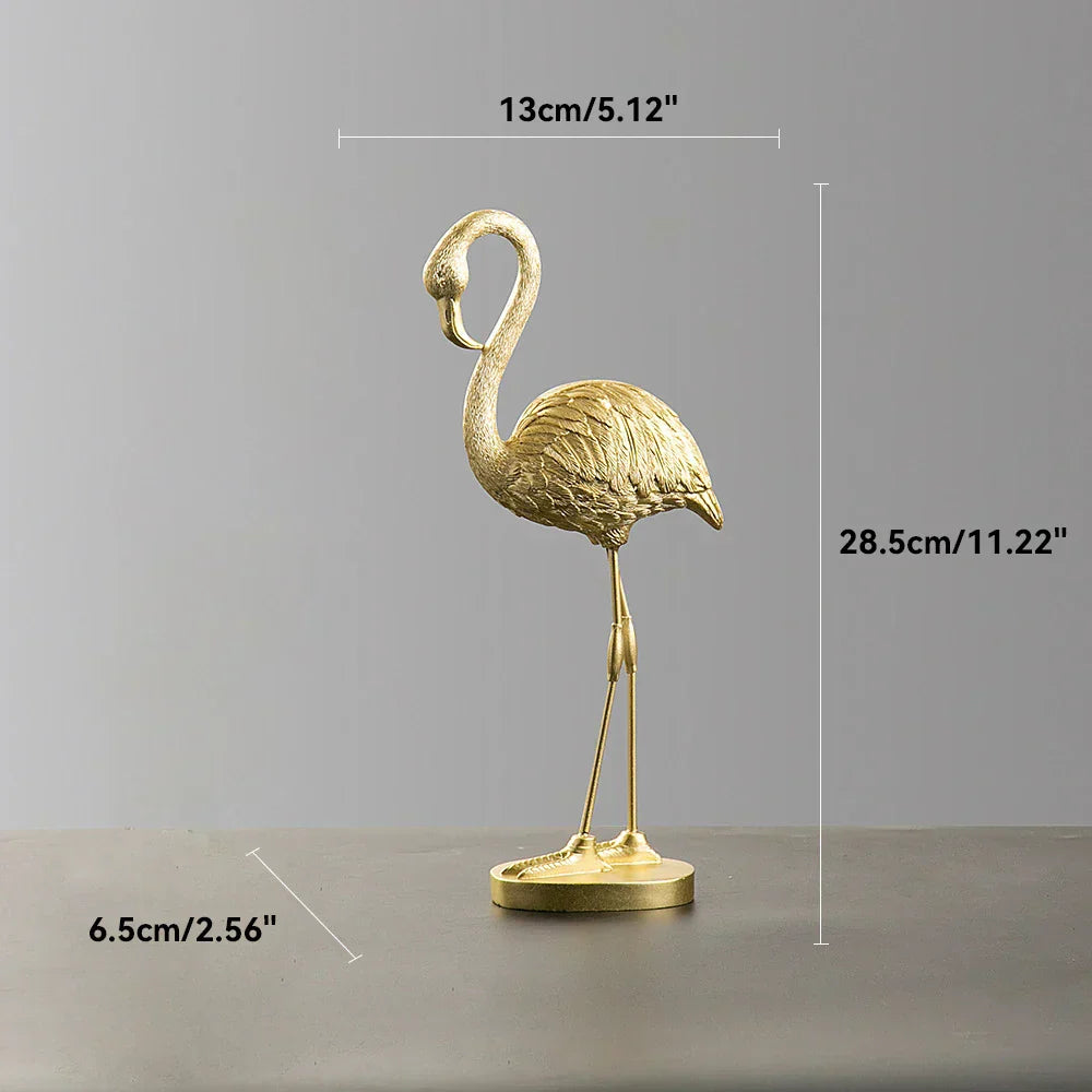 Flamingo Figurine made of Resin Modern Decoration | ventumra